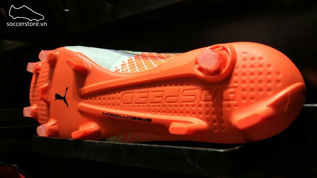 Puma evoSPEED 1.5 FG- White/ Black/ Orange 103597-05
