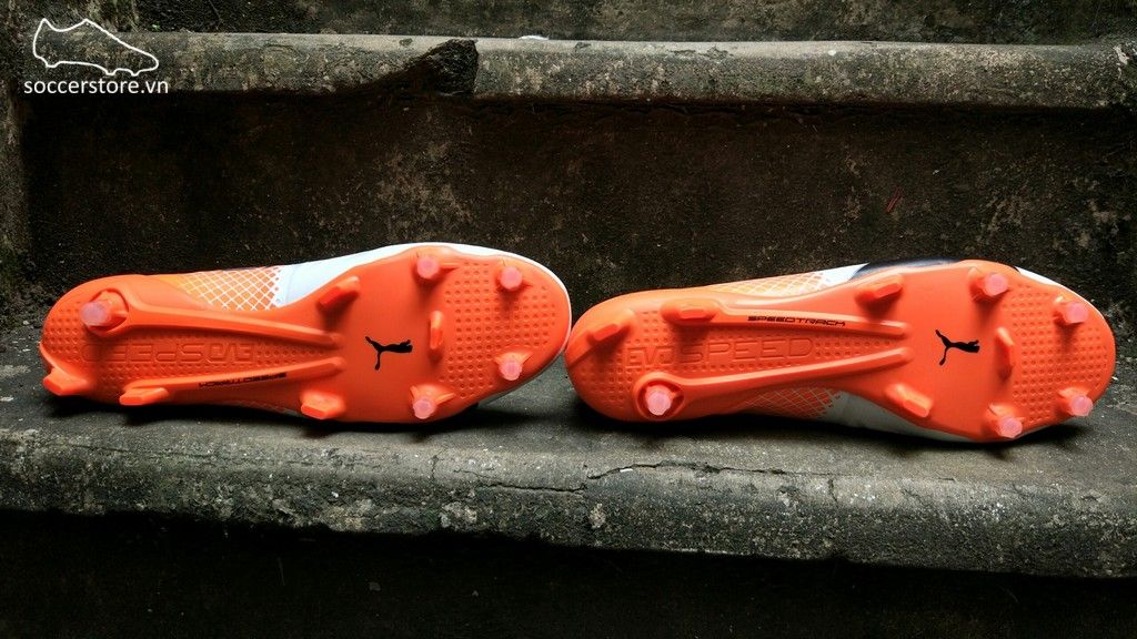 Puma evoSPEED 1.5 FG- White/ Black/ Orange 103597-05