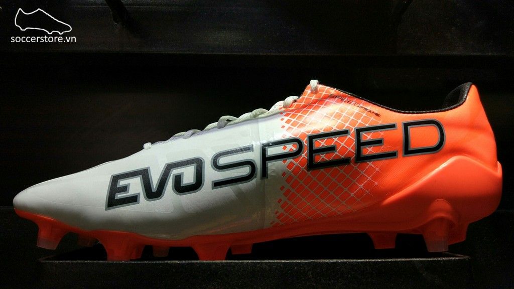 Puma evoSPEED 1.5 FG- White/ Black/ Orange 103597-05