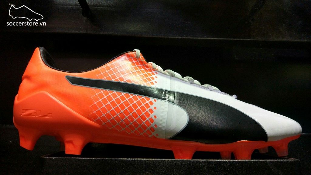 Puma evoSPEED 1.5 FG- White/ Black/ Orange 103597-05