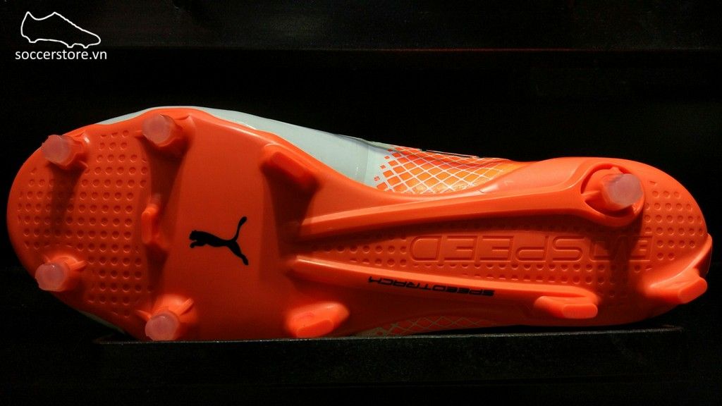 Puma evoSPEED 1.5 FG- White/ Black/ Orange 103597-05