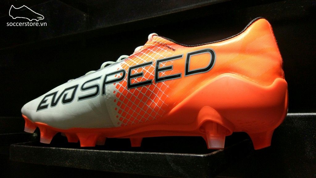 Puma evoSPEED 1.5 FG- White/ Black/ Orange 103597-05