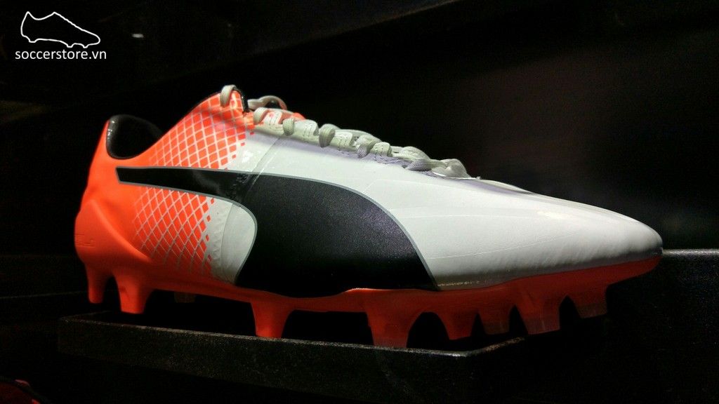Puma evoSPEED 1.5 FG- White/ Black/ Orange 103597-05