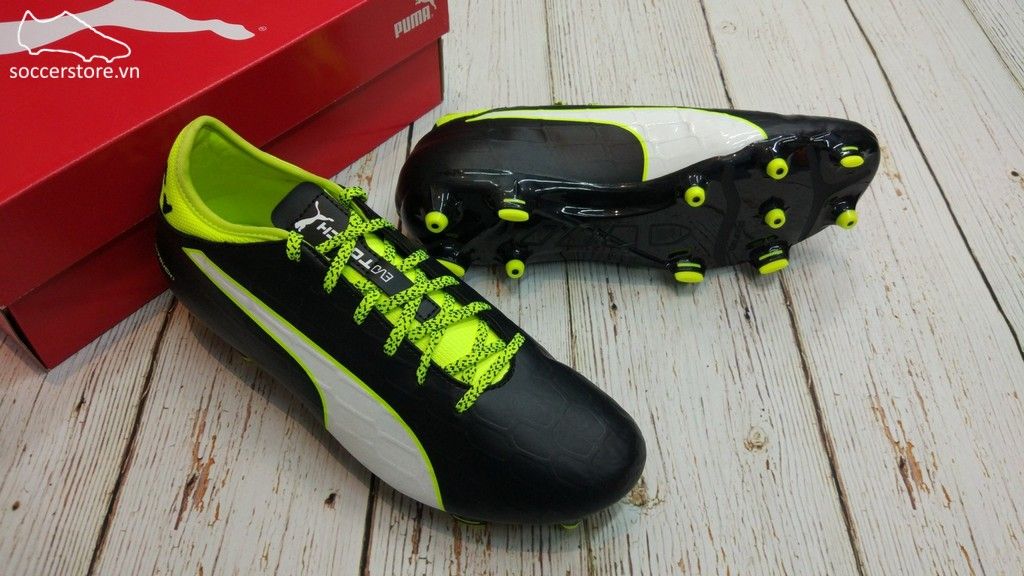 Puma evoTOUCH 3 FG - Black/ White/ Safety Yellow 103710-01