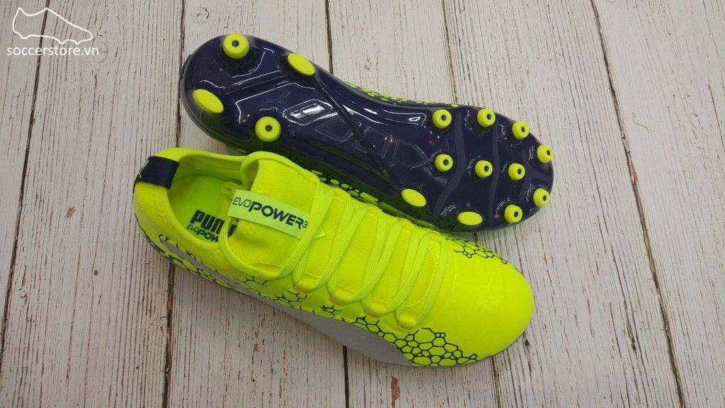 Puma evoPOWER Vigor 3 Graphic AG - Safety Yellow/ Silver/ Blue Depths 104196-02