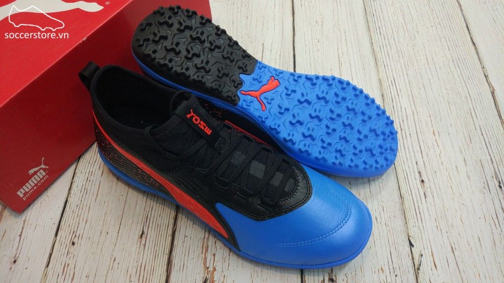 Puma One 19.3 TF- Blue Azur/ Red Blast/ Black 105489-01