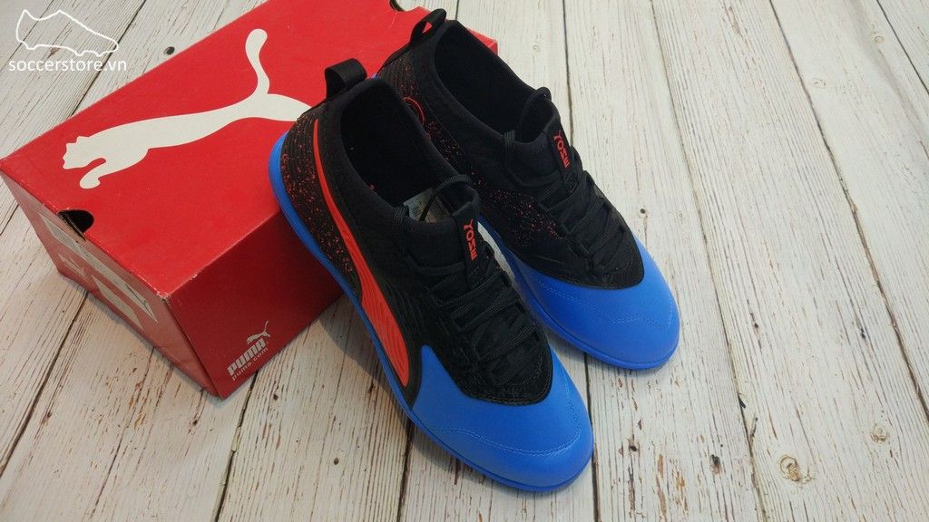 Puma One 19.3 TF- Blue Azur/ Red Blast/ Black 105489-01