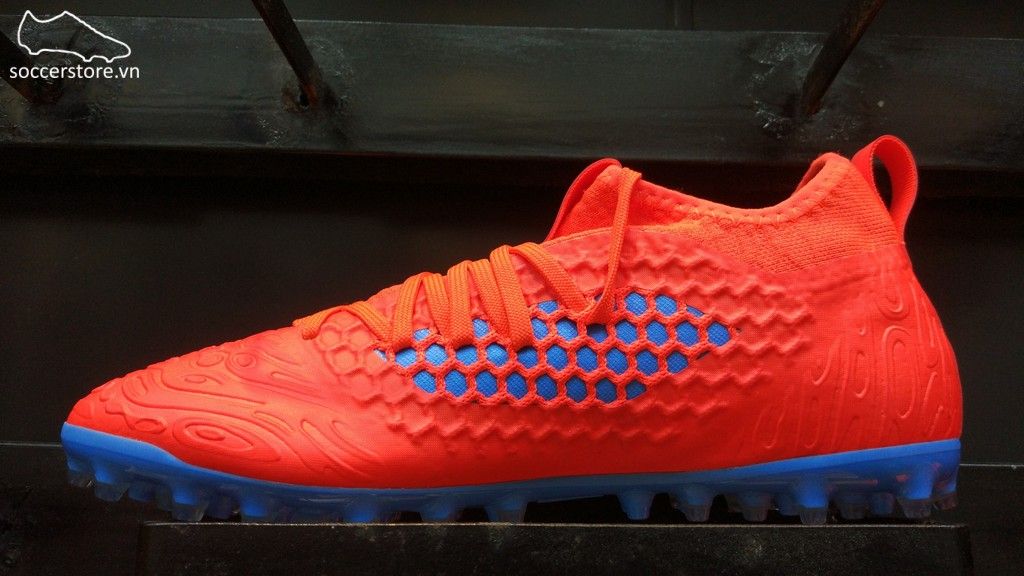 Puma Future 19.3 Netfit MG/AG/FG- Red Blast/ Blue Azur 105541-01