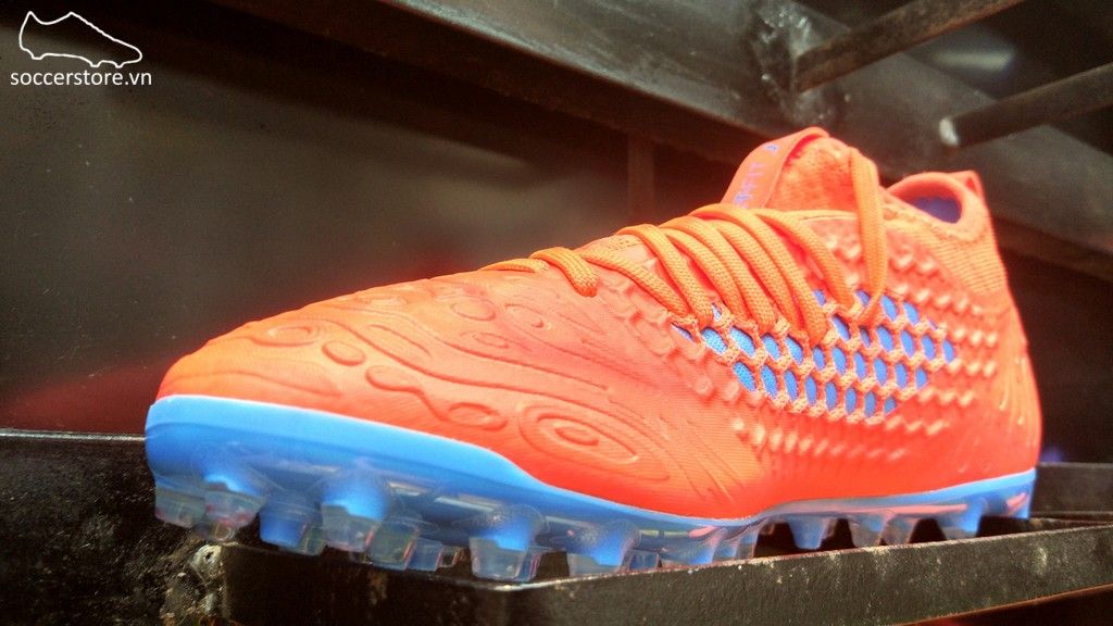 Puma Future 19.3 Netfit MG/AG/FG- Red Blast/ Blue Azur 105541-01