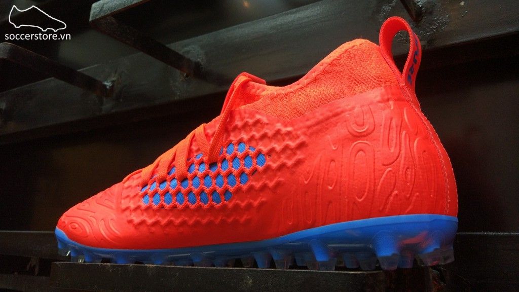 Puma Future 19.3 Netfit MG/AG/FG- Red Blast/ Blue Azur 105541-01