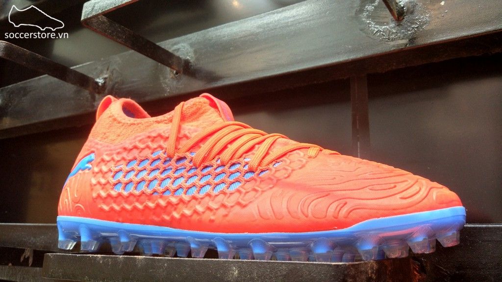 Puma Future 19.3 Netfit MG/AG/FG- Red Blast/ Blue Azur 105541-01