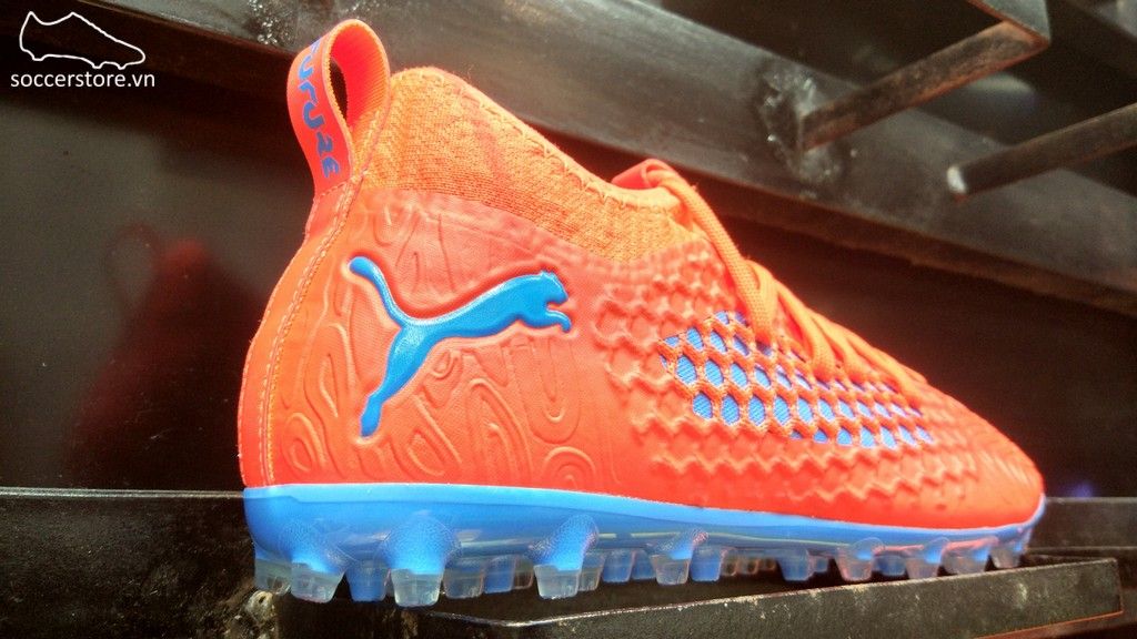 Puma Future 19.3 Netfit MG/AG/FG- Red Blast/ Blue Azur 105541-01