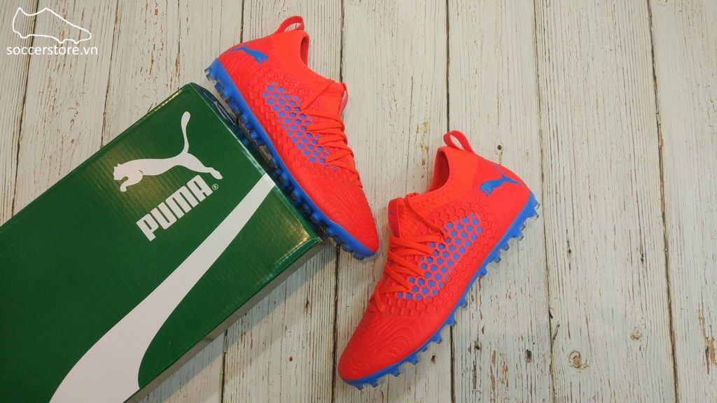 Puma Future 19.3 Netfit MG/AG/FG- Red Blast/ Blue Azur 105541-01