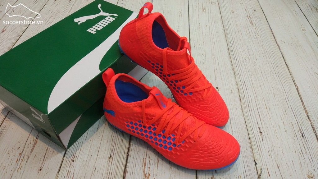 Puma Future 19.3 Netfit MG/AG/FG- Red Blast/ Blue Azur 105541-01