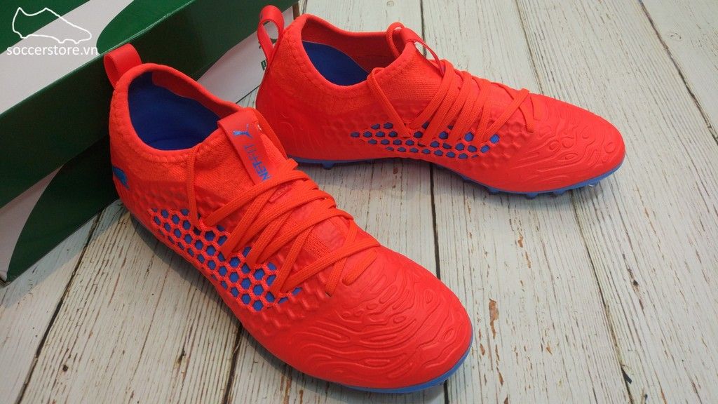 Puma Future 19.3 Netfit MG/AG/FG- Red Blast/ Blue Azur 105541-01
