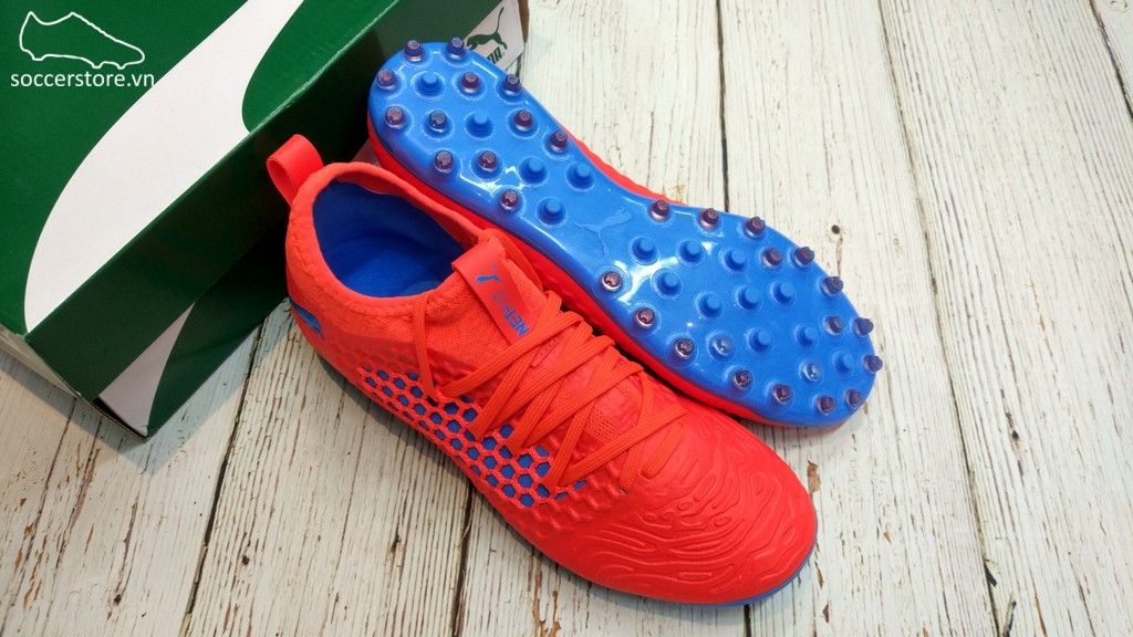 Puma Future 19.3 Netfit MG/AG/FG- Red Blast/ Blue Azur 105541-01