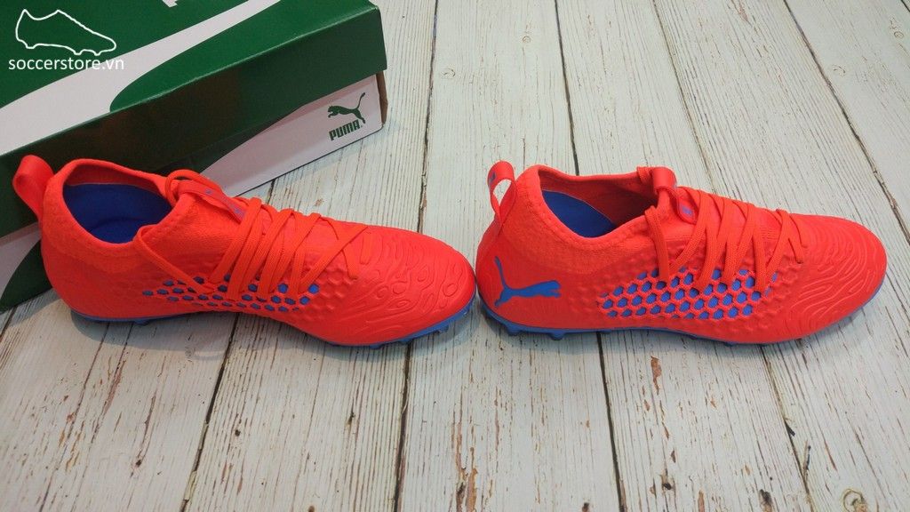 Puma Future 19.3 Netfit MG/AG/FG- Red Blast/ Blue Azur 105541-01