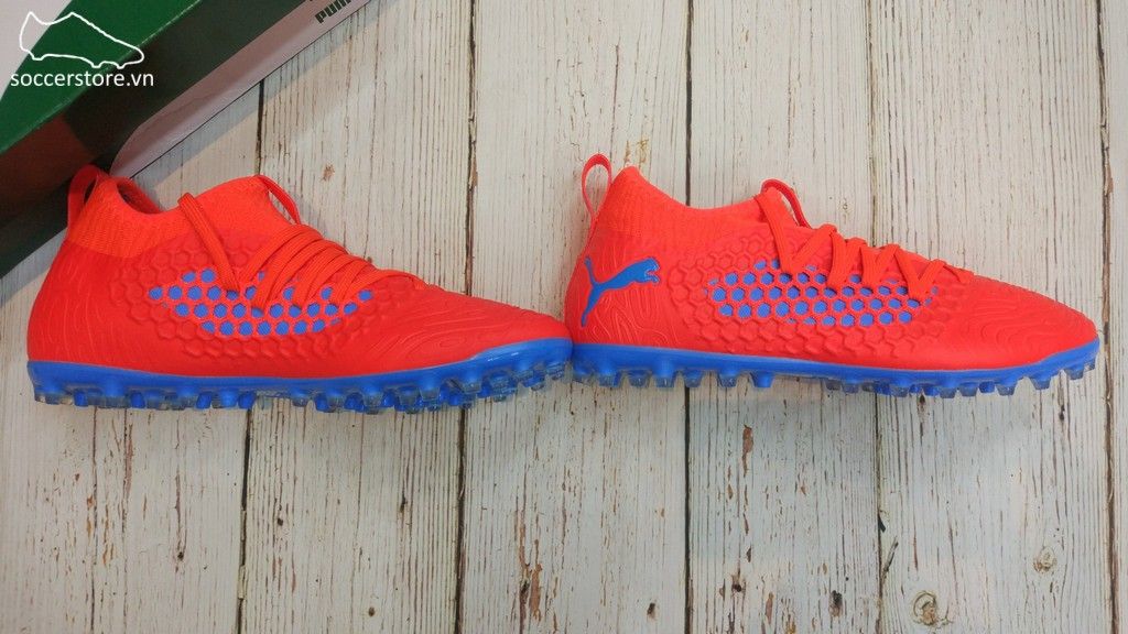 Puma Future 19.3 Netfit MG/AG/FG- Red Blast/ Blue Azur 105541-01