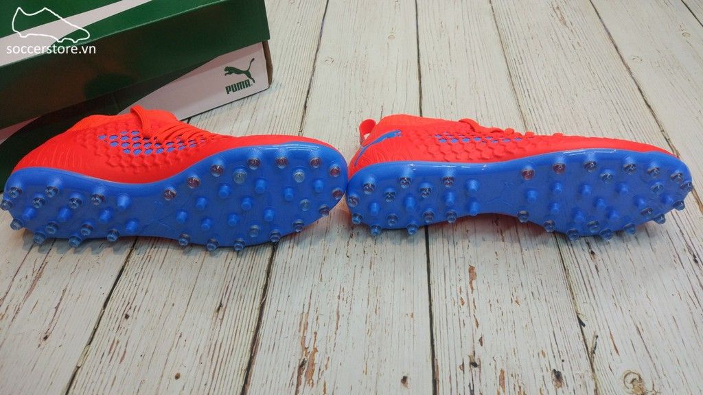 Puma Future 19.3 Netfit MG/AG/FG- Red Blast/ Blue Azur 105541-01