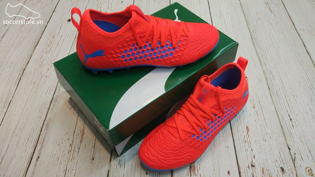 Puma Future 19.3 Netfit MG/AG/FG- Red Blast/ Blue Azur 105541-01