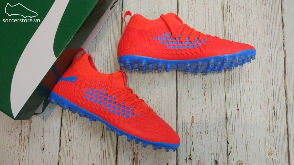 Puma Future 19.3 Netfit MG/AG/FG- Red Blast/ Blue Azur 105541-01