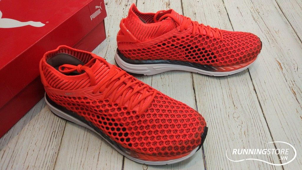 Puma Speed Ignite Netfit 2- Shocking Orange/ Black/ White 190977-01