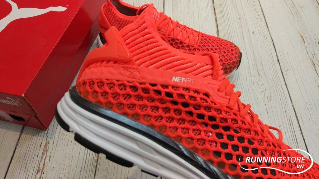 Puma Speed Ignite Netfit 2- Shocking Orange/ Black/ White 190977-01