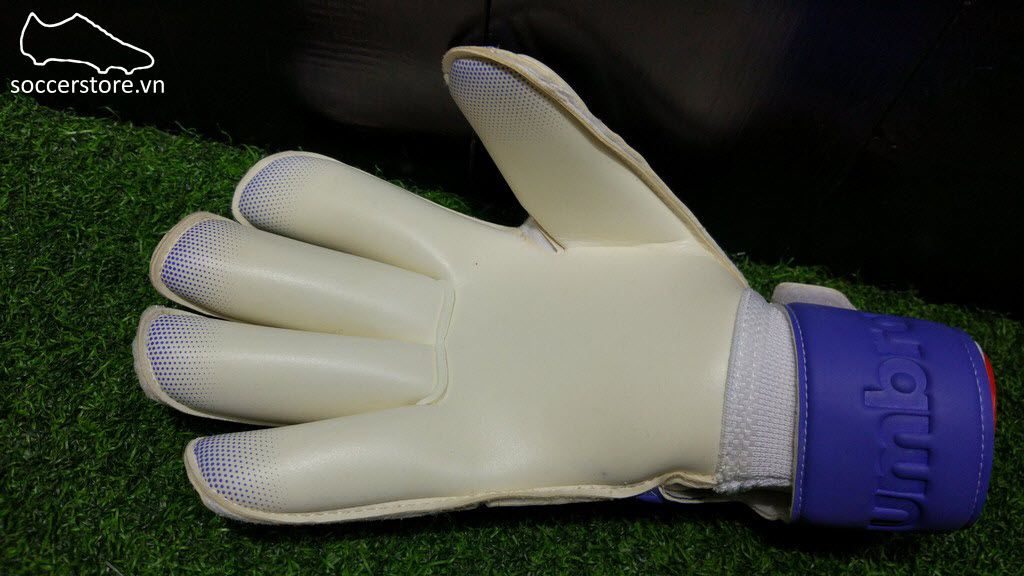 Umbro Neo Valor- White/ Fiery Coral/ Dazzling Blue GK Gloves