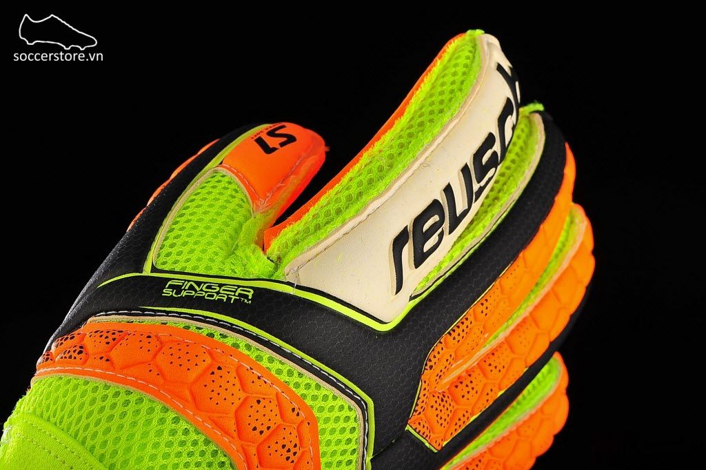 Reusch Repulse Prime S1 FS Junior- Black/ Shocking Orange/ Shocking Orange GK Gloves 3672200-767