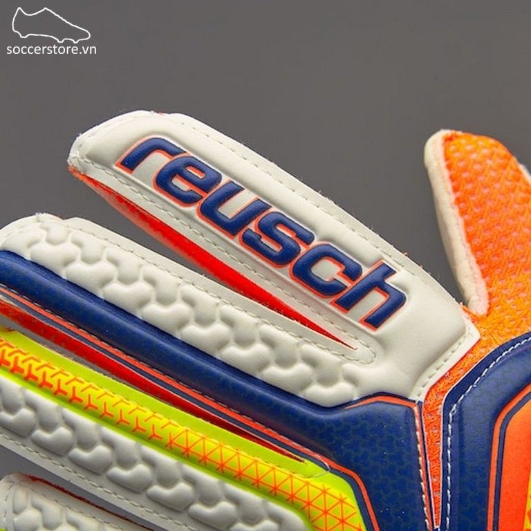 Reusch Kids Serathor SG - Dazzling Blue/ Safety Yellow GK Gloves 3770810-456