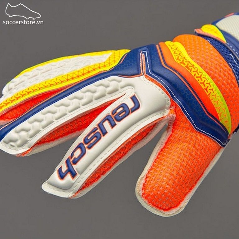 Reusch Kids Serathor SG - Dazzling Blue/ Safety Yellow GK Gloves 3770810-456