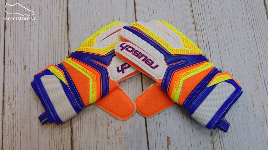 Reusch Kids Serathor SG - Dazzling Blue/ Safety Yellow GK Gloves 3770810-456