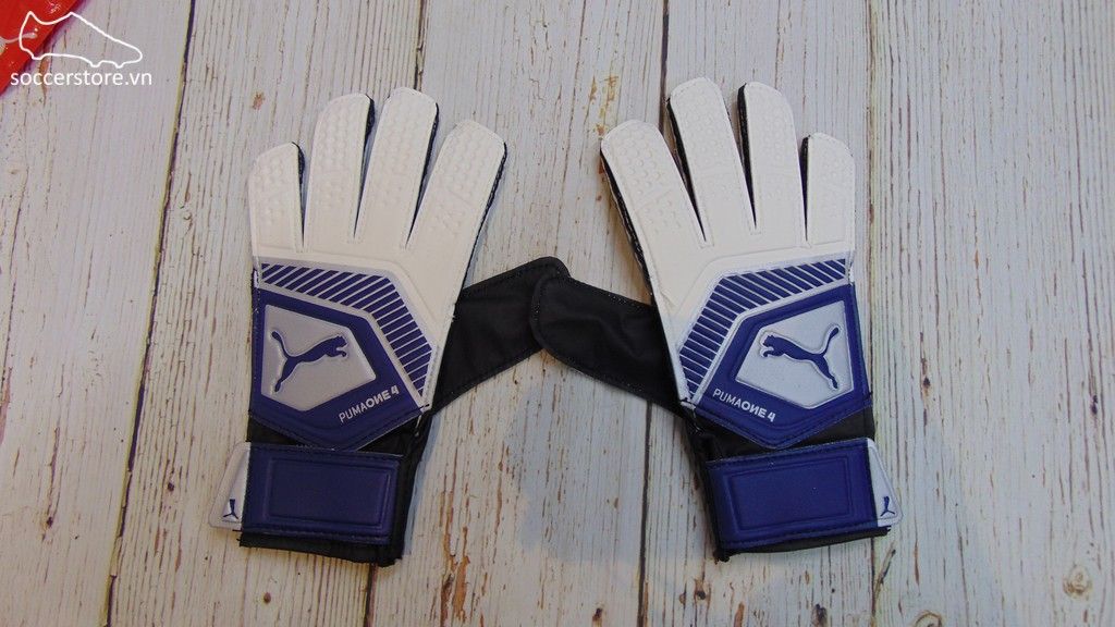 Puma One Grip 4 - Sodalite Blue/ Silver/ Peacoat GK Gloves 41476-03