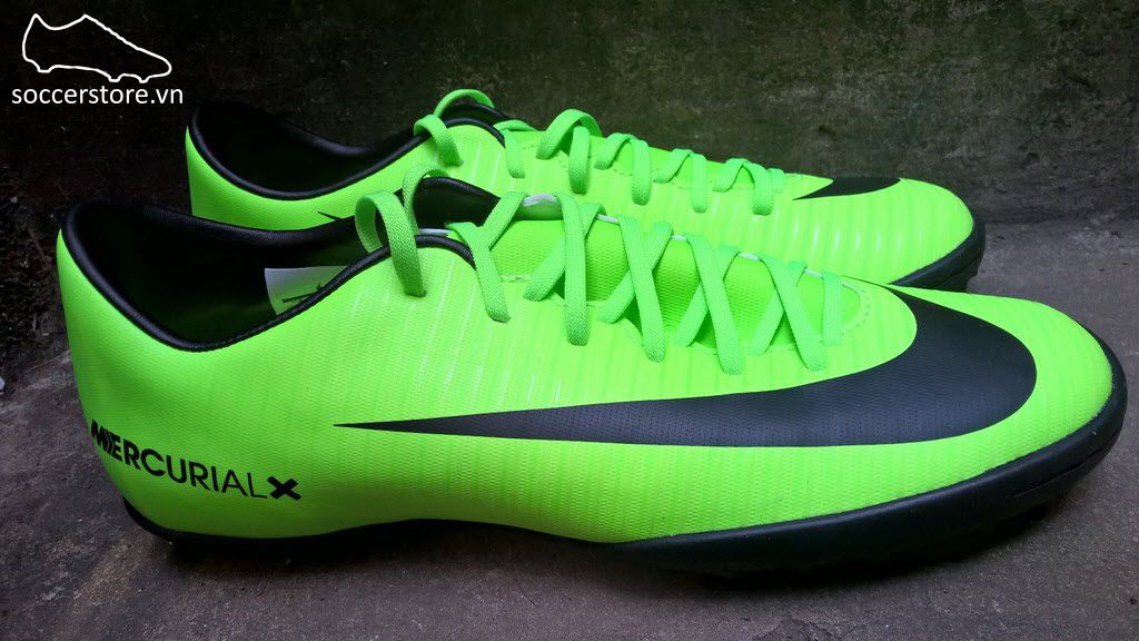 Nike Mercurial Victory VI Kids TF - Electric Green/ Black/ Flash Lime 831949-303