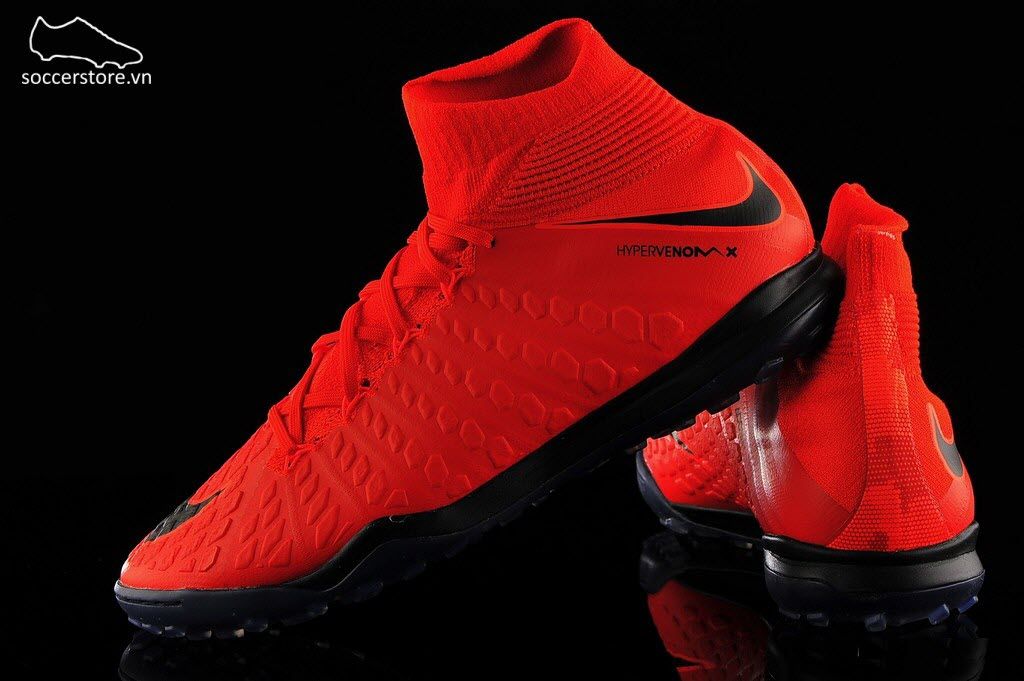 Nike HypervenomX Proximo II DF TF- University Red/ White/ Bright Crimson/ Hyper Crimson 852576-616