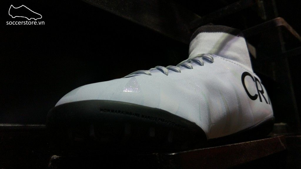 Nike MercurialX Victory VI CR7 DF Kids TF - White/ Blue Tint 903601-401