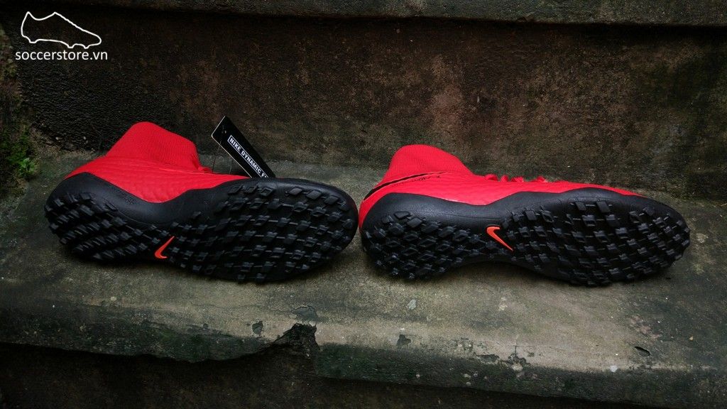 Nike Hypervenom Phelon III DF TF- University Red/ Black/ Bright Crimson 917769-616