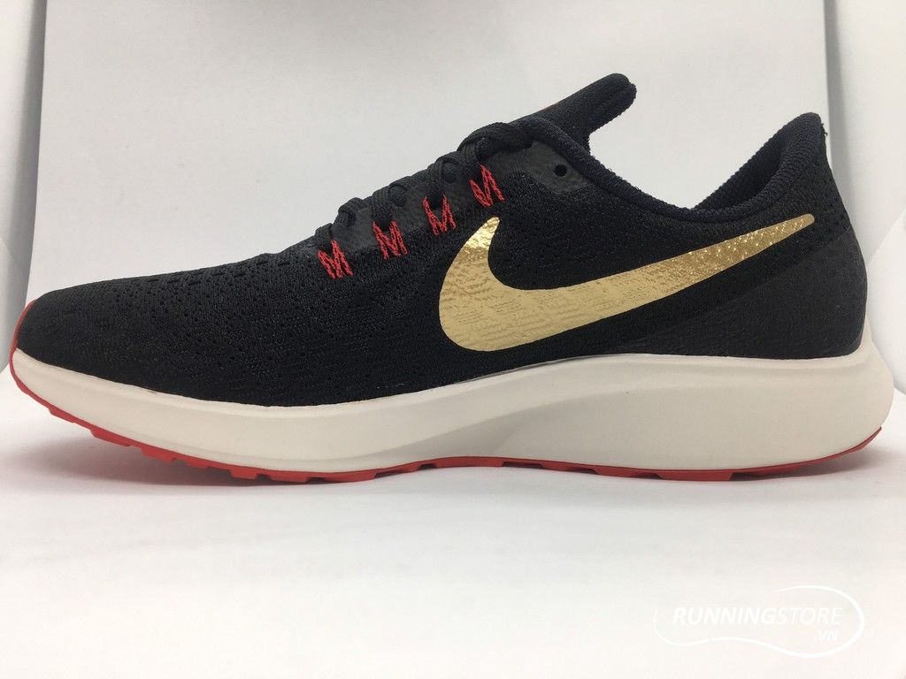 Nike Air Zoom Pegasus 35- Black/ Gold/ Red 942851-018