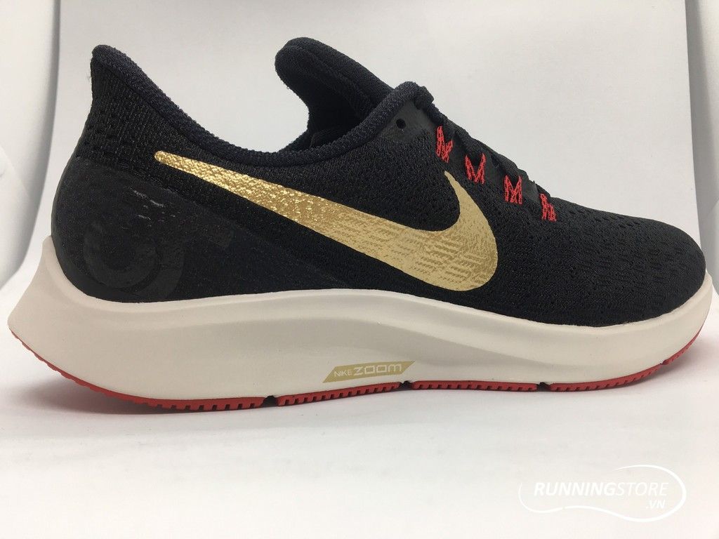 Nike Air Zoom Pegasus 35- Black/ Gold/ Red 942851-018