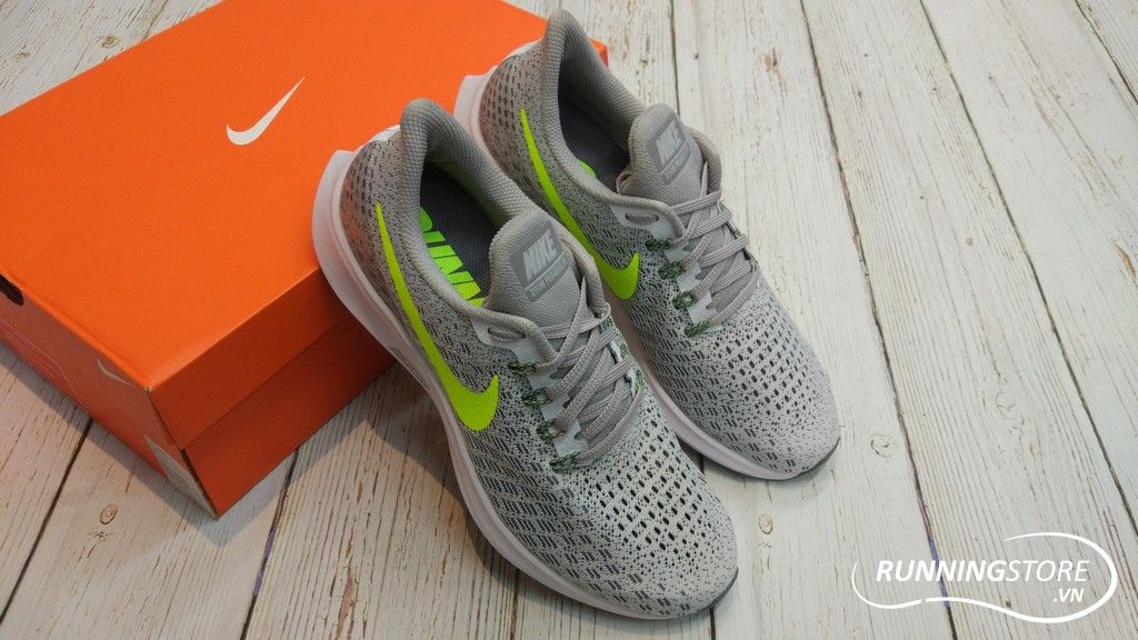 Nike Airzoom Pegasus 35 - White/ Volt/ Gunsmoke- 942851-101