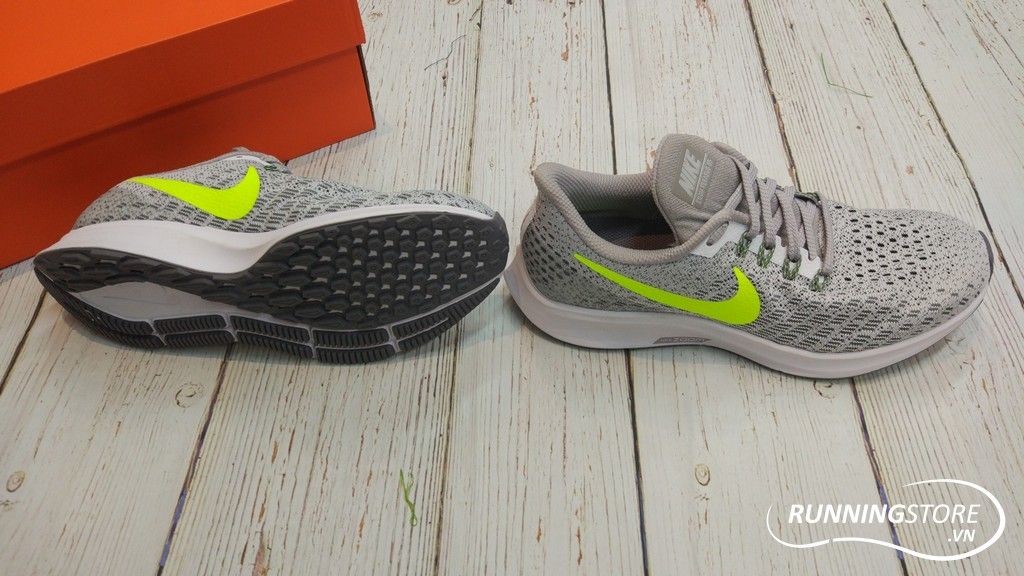 Nike Airzoom Pegasus 35 - White/ Volt/ Gunsmoke- 942851-101