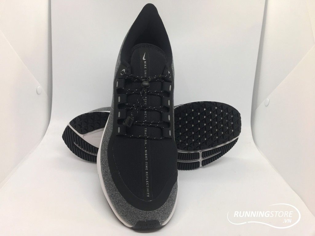 Nike Air Zoom Pegasus 35 Shield- Black/ White/ Cool Grey AA1643-001