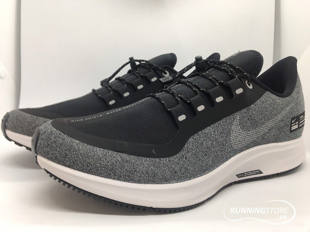 Nike Air Zoom Pegasus 35 Shield- Black/ White/ Cool Grey AA1643-001