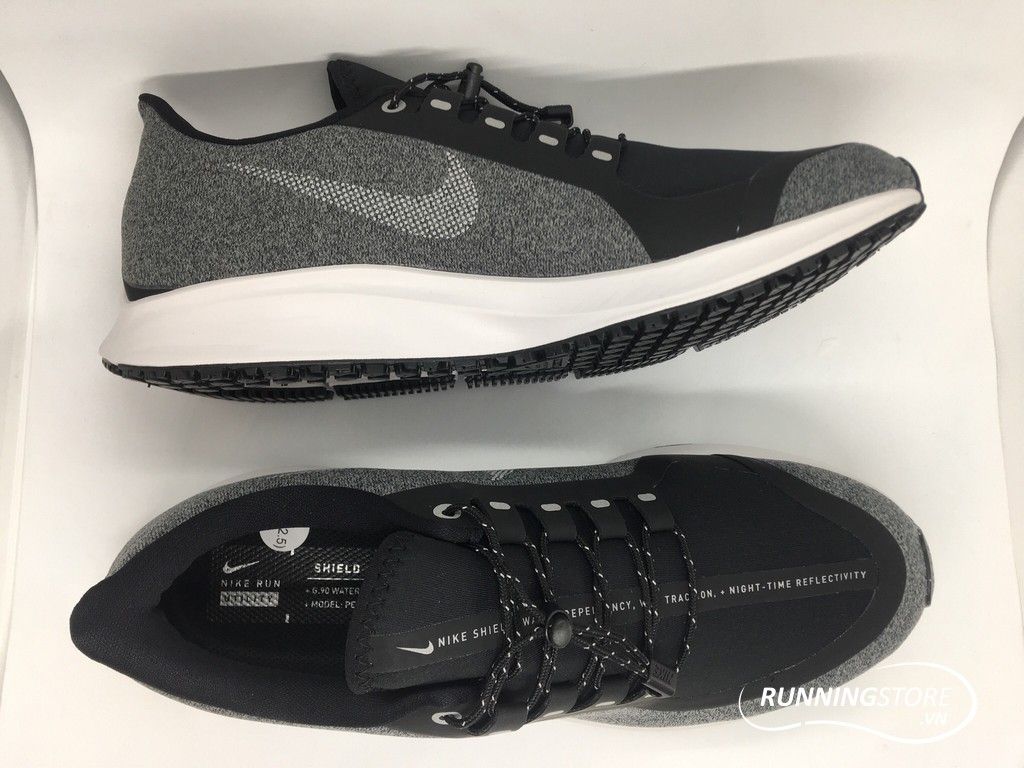 Nike Air Zoom Pegasus 35 Shield- Black/ White/ Cool Grey AA1643-001