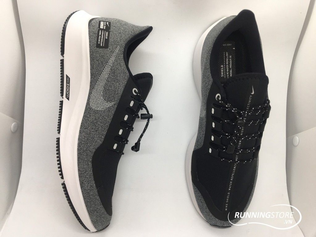 Nike Air Zoom Pegasus 35 Shield- Black/ White/ Cool Grey AA1643-001