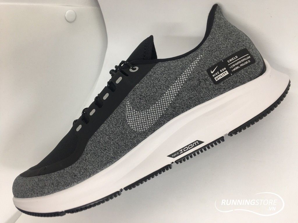 Nike Air Zoom Pegasus 35 Shield- Black/ White/ Cool Grey AA1643-001