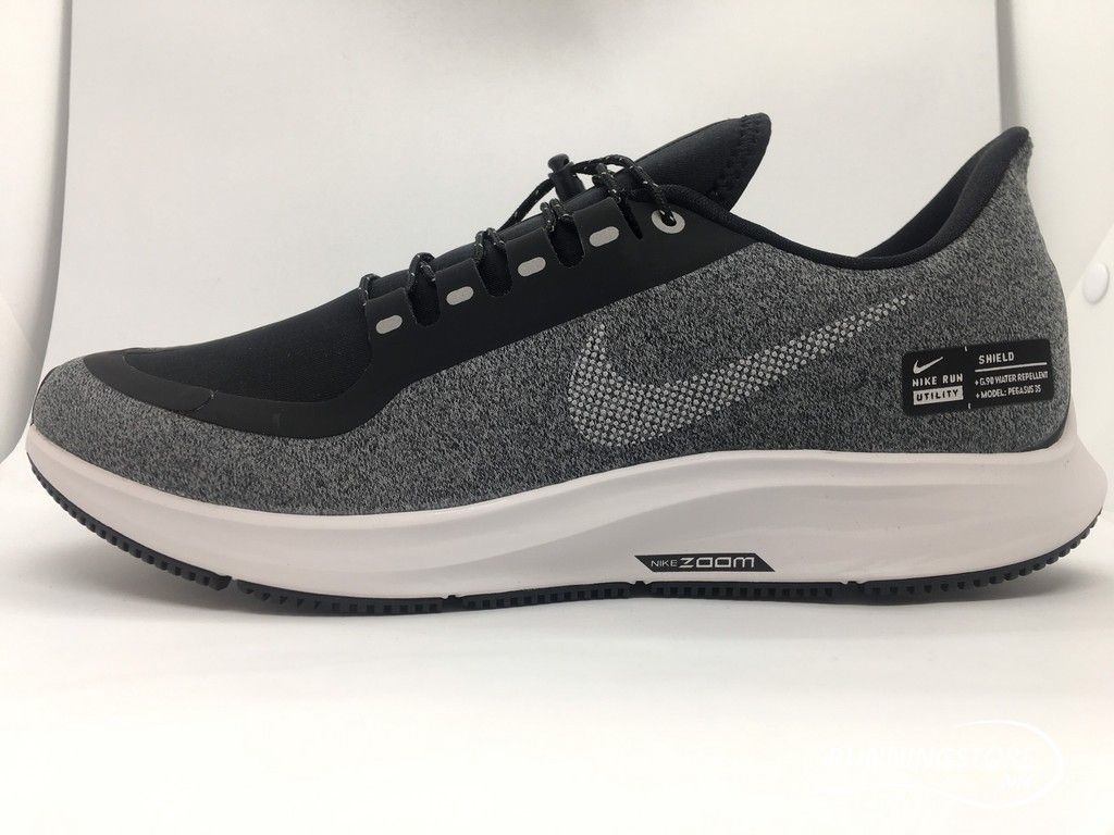 Nike Air Zoom Pegasus 35 Shield- Black/ White/ Cool Grey AA1643-001