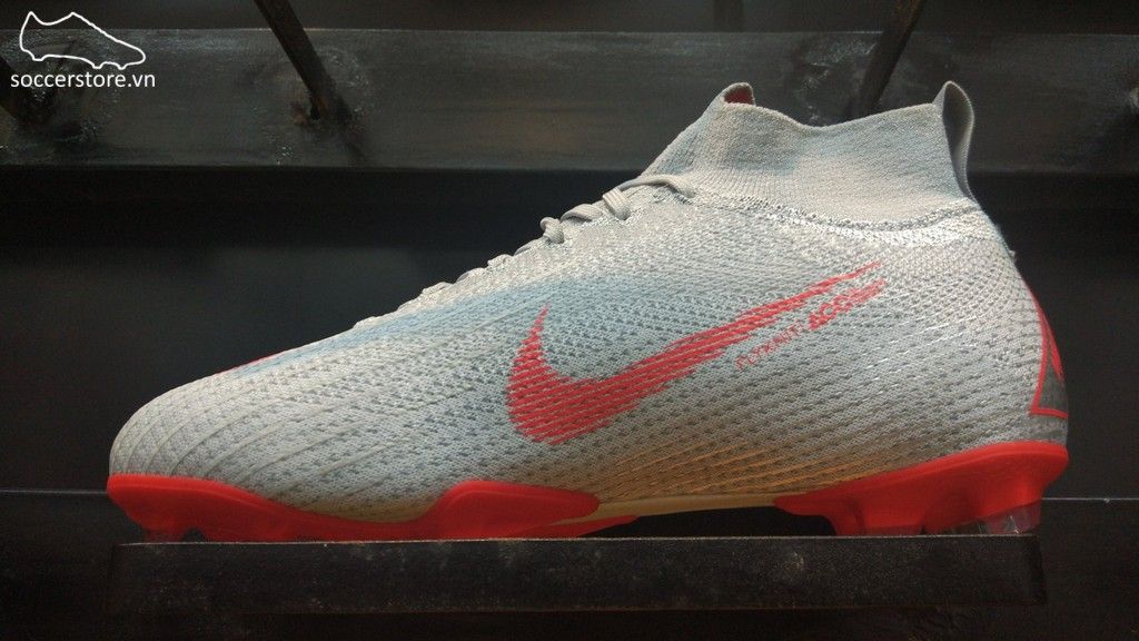 Nike Mercurial Superfly VI Elite Kids FG- Wolf Grey/ Light Crimson/ Pure Platinum AH7340-060