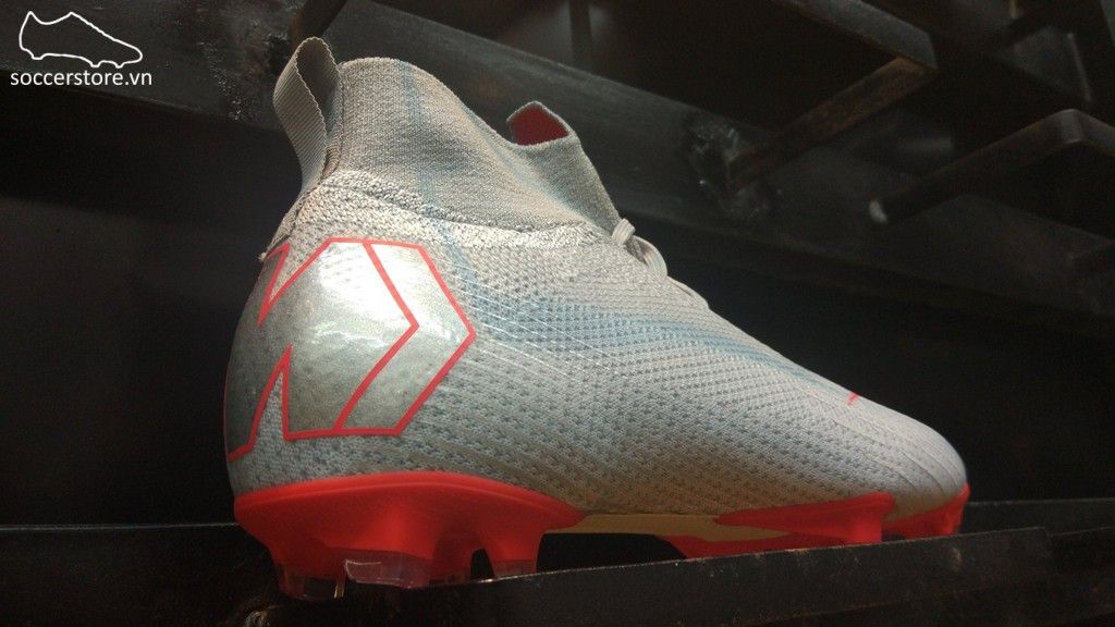 Nike Mercurial Superfly VI Elite Kids FG- Wolf Grey/ Light Crimson/ Pure Platinum AH7340-060