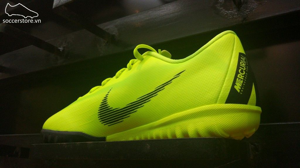 Nike Mercurial Vapor Fury XII Academy Kids TF- Volt/ Black AH7342-701